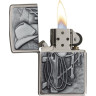 Zippo Classic 24879 — серебристая зажигалка с клеймом