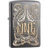 Zippo Classic 28798 — серебристая зажигалка с рисунком